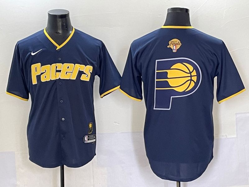 Men 2025 Indiana Pacers Blank Blue Joint Name NBA Jersey style 10->san francisco giants->MLB Jersey